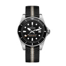 Titoni Men's Automatic Textile Case Black Dial Watch
