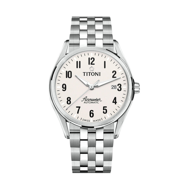 Titoni Men's Automatic Stainless Steel Case Silver Dial Watch