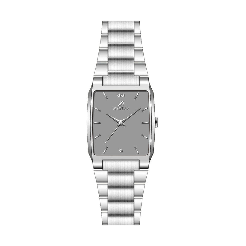 Westar Grey Dial Gents Executive Watch - 7704STN106