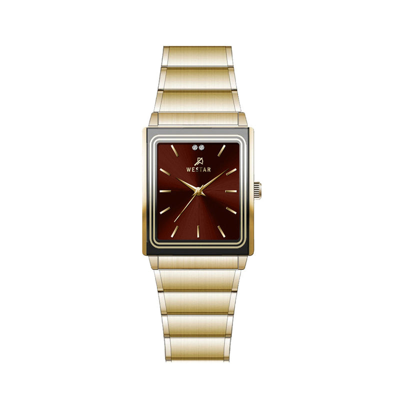 Westar Red Dial Gents Executive Watch - 7931GPN105