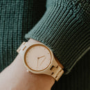 WOODWATCH WOMEN'S AURORA ROSE OCEAN WW-A-ROCE W/ FREE STRAP WW-S-A-14