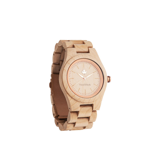 WOODWATCH WOMEN'S CORE MAPLE ROSEGOLD QUARTZ WATCH