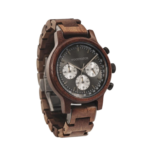 WOODWATCH MEN'S CLASSIC CHRONO SLATE QUARTZ WATCH