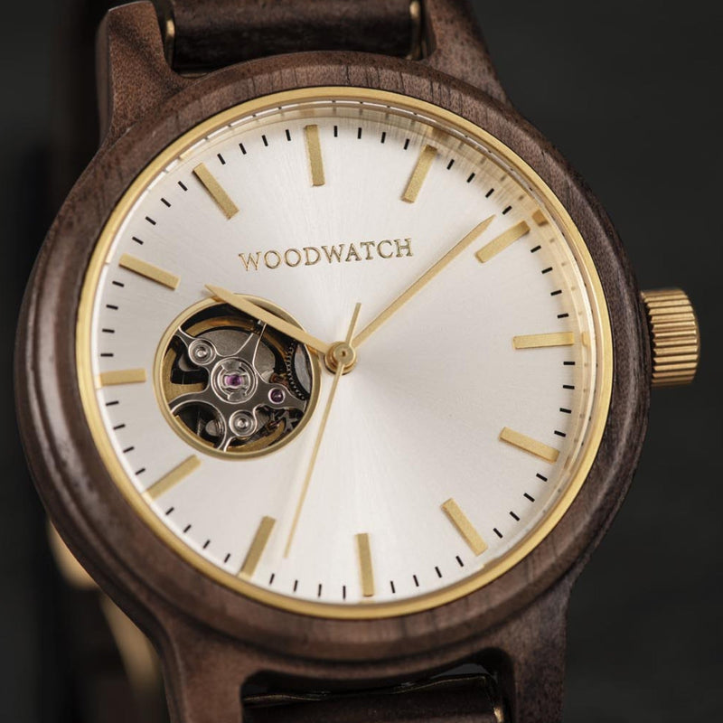 WOODWATCH MEN'S CLASSIC OPEN-HEART DUNE AUTOMATIC WATCH