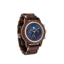 WOODWATCH MEN'S CHRONUS SAPPHIRE SILVER WW-CS-SAE W/ FREE STRAP WW-S-PE-18