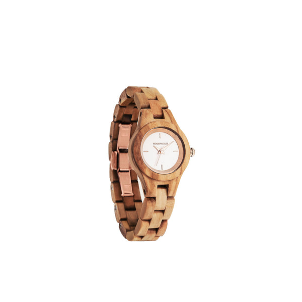 WOODWATCH WOMEN'S FLORA BLOSSOM QUARTZ WATCH