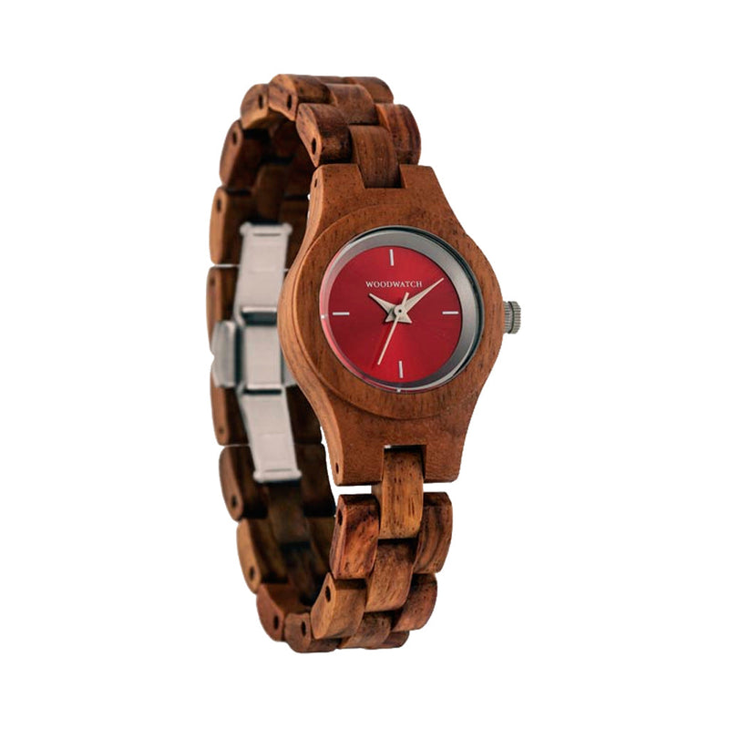 WOODWATCH WOMEN'S FLORA POPPY QUARTZ WATCH