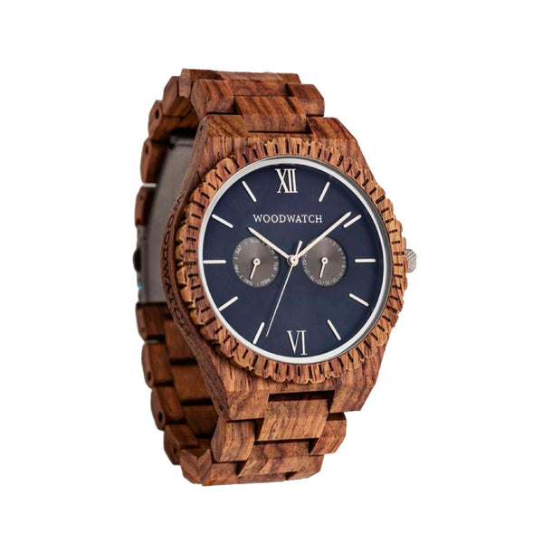 WOODWATCH MEN'S GRAND OCEAN BLUE QUARTZ WATCH