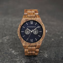 WOODWATCH MEN'S GRAND OCEAN BLUE QUARTZ WATCH