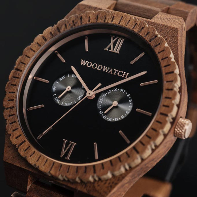 WOODWATCH MEN'S GRAND DARK ORION QUARTZ WATCH