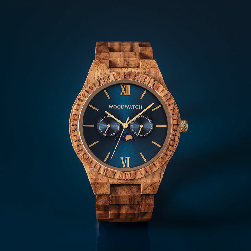 WOODWATCH MEN'S GRAND DEEP OCEAN QUARTZ WATCH