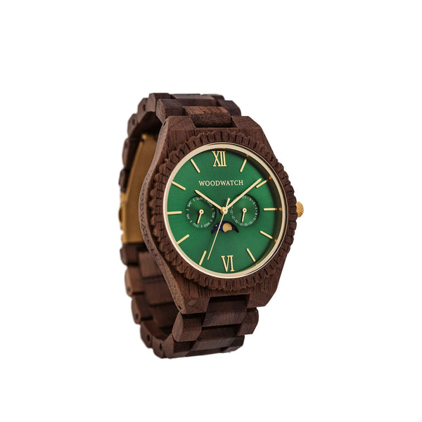 WOODWATCH MEN'S GRAND EMERALD JUNGLE QUARTZ WATCH