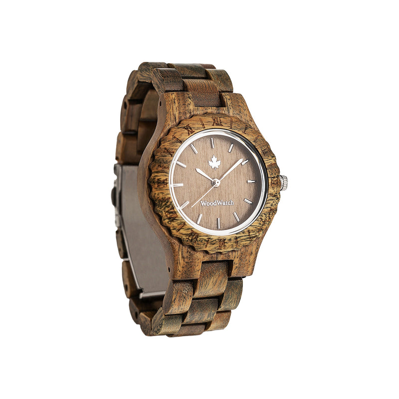 WOODWATCH WOMEN'S ORIGINALS LOTUS GREEN QUARTZ WATCH