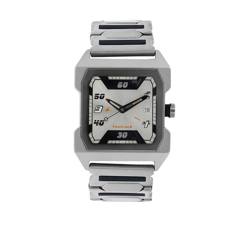 Silver Dial Stainless Steel Strap Watch