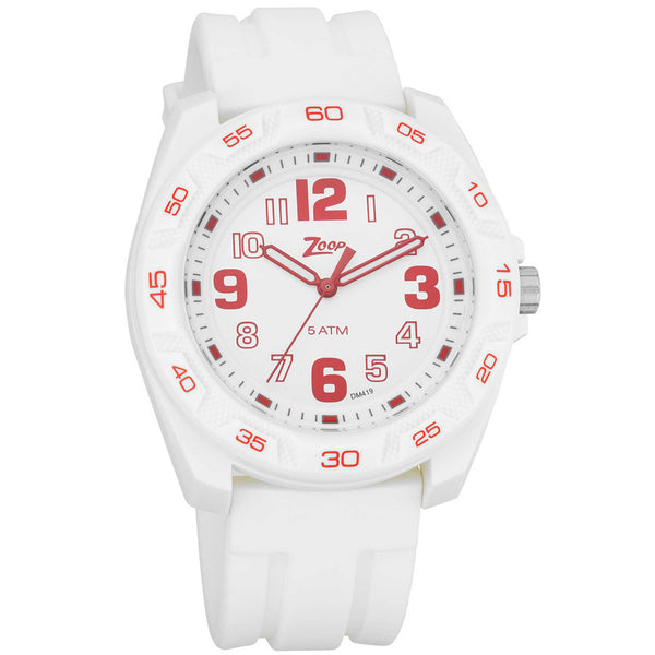 Titan Zoop Glow Watch with White Dial & Analog Function for Kids