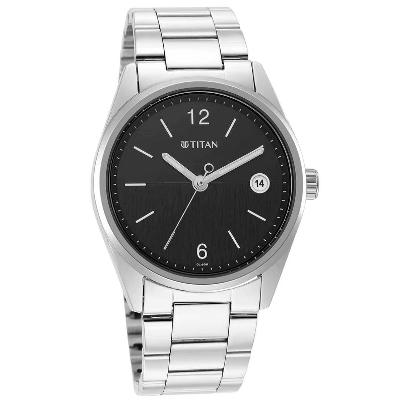 TITAN NEO BLACK DIAL ANALOG WITH DATE WATCH FOR MEN 1729SM08