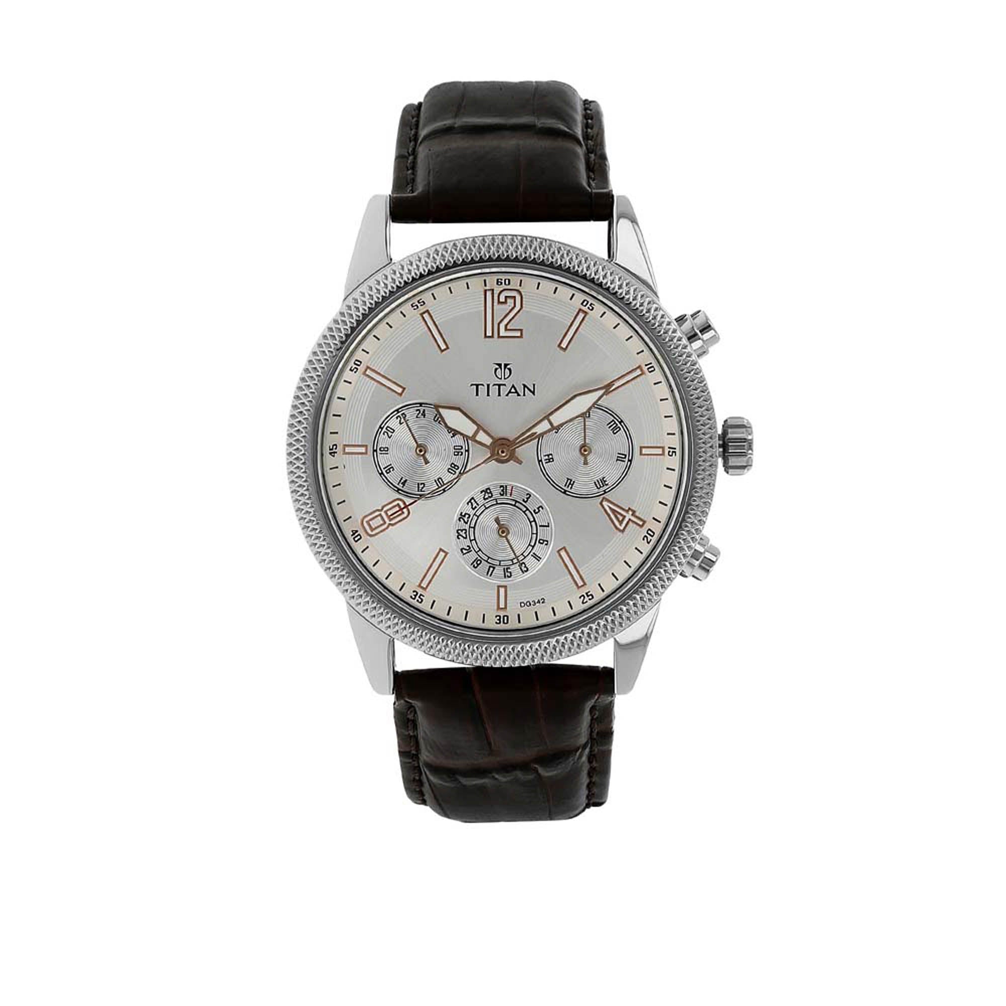 TITAN Silver Dial Multifunction