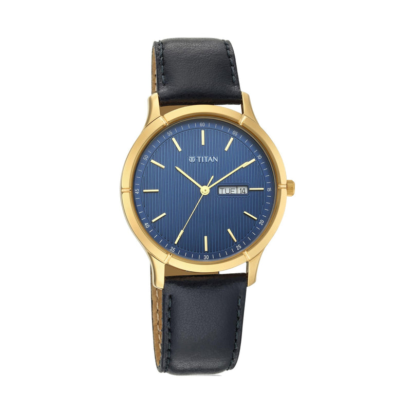 Titan Lagan - Blue Dial Analog Watch for Men with Day & Date Function