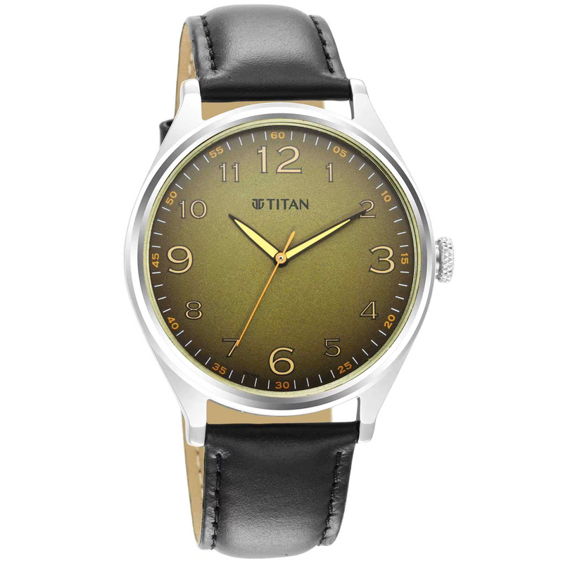 TITAN TRENDSETTERS WITH GREEN DIAL 1802SL15