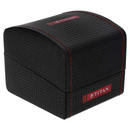 TITAN WORKWEAR WATCH WITH SILVER DIAL & LEATHER STRAP 1806SL03