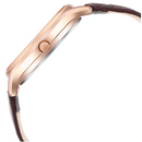 TITAN SILVER WHITE DIAL LEATHER STRAP WATCH 1824WL02