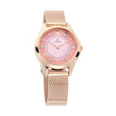 TITAN Pink Dial Mesh Strap Watch