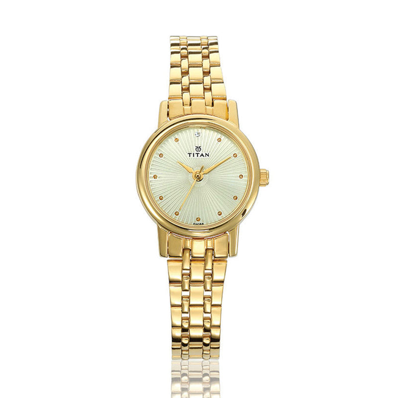 Champagne Dial Stainless Steel Strap Watch