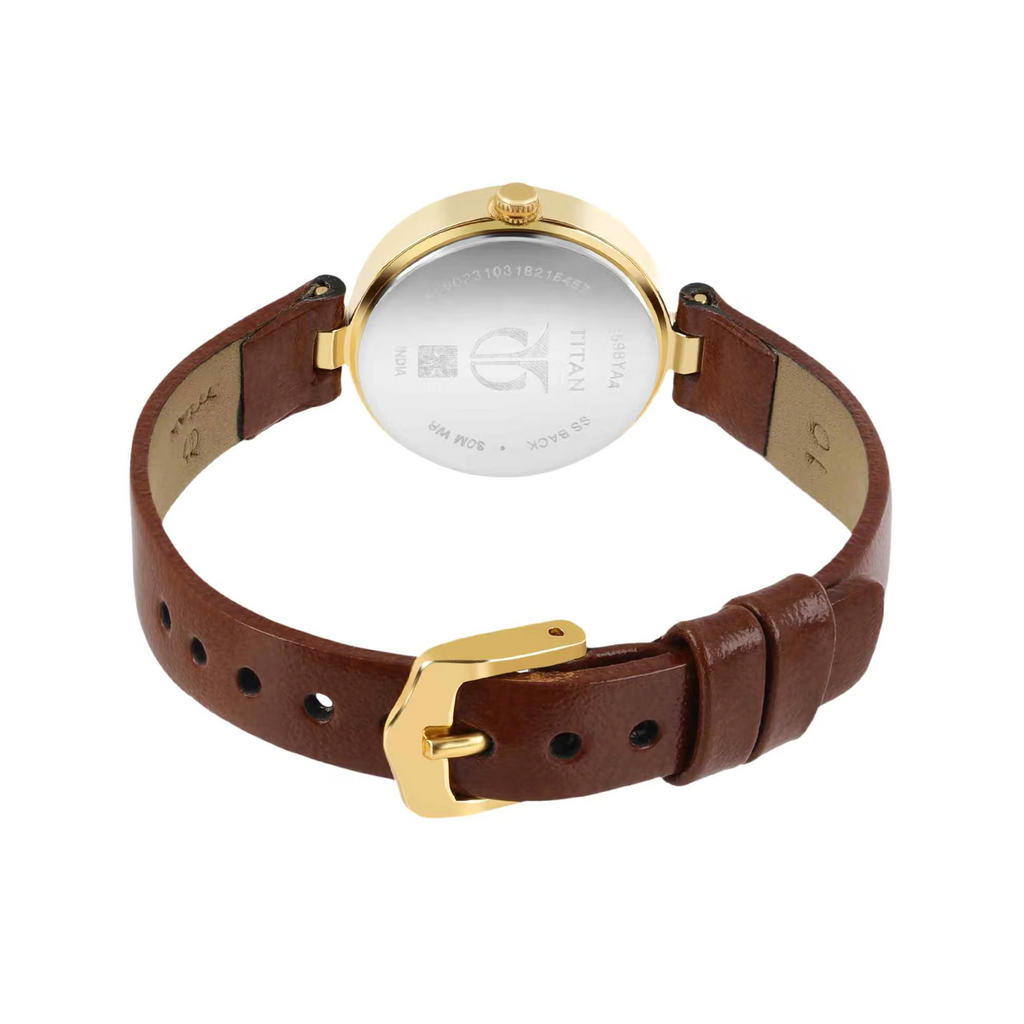 TITAN KARISHMA CHAMPAGNE DIAL ANALOG WATCH FOR WOMEN 2598YL01