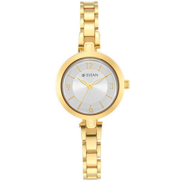 Titan Lagan Silver Dial Analog Watch for Women with Day & Date function