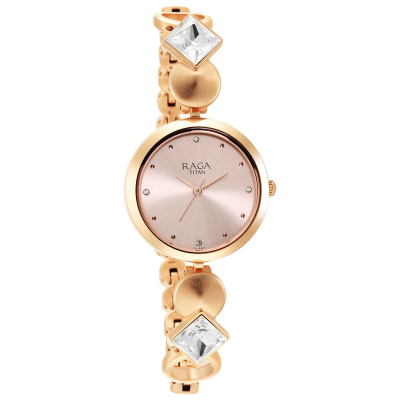 Titan Love All Watch with Pink Dial & Analog Function for Women
