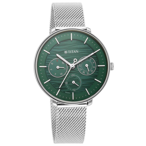 Titan Workwear Green Dial Analog Watch for Women