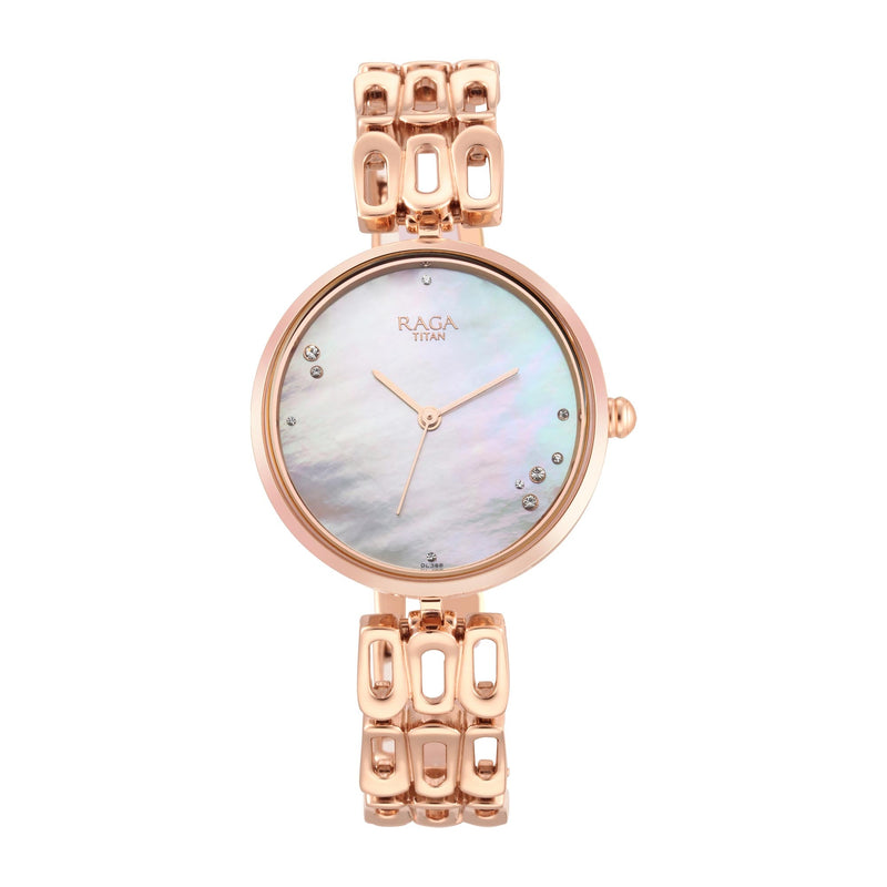 Titan Raga Chic Mother Of Pearl Dial Analog Watch for Women