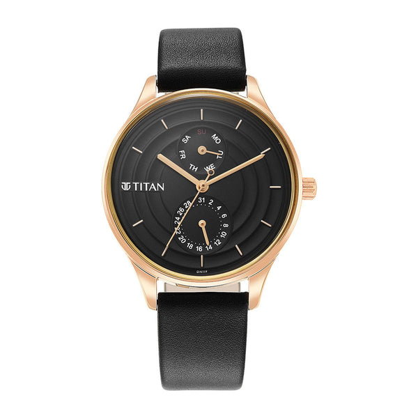 Titan Black Dial Multifunction Watch for Women