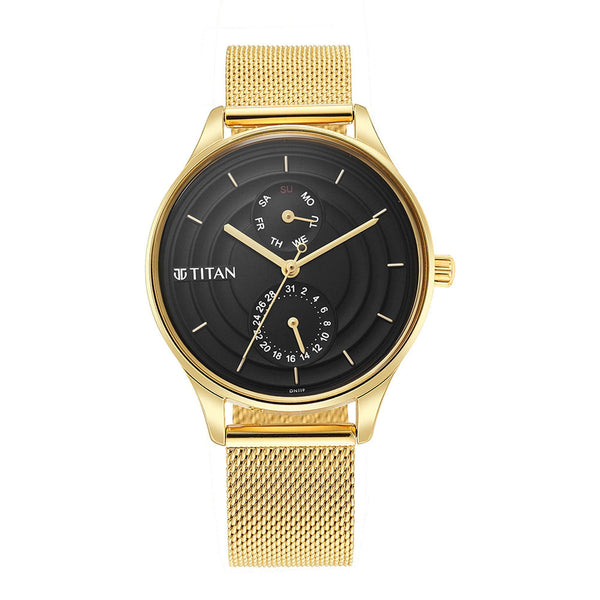 Titan Black Dial Multifunction Watch for Women