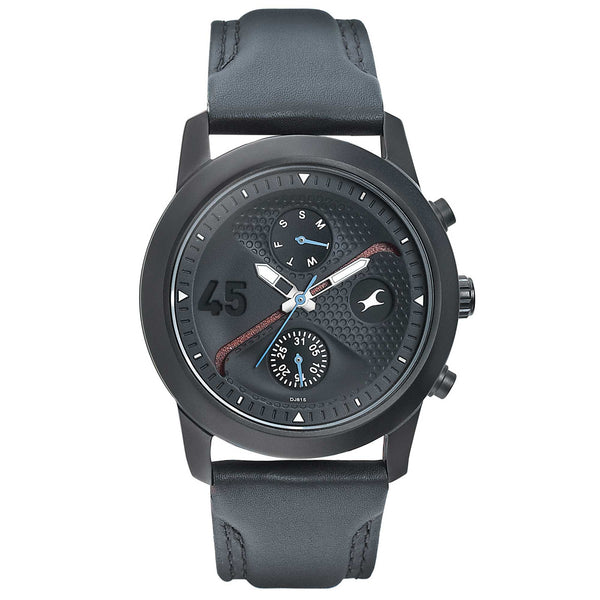 Go Skate from Fastrack - Black Dial Multifunction Watch for Guys