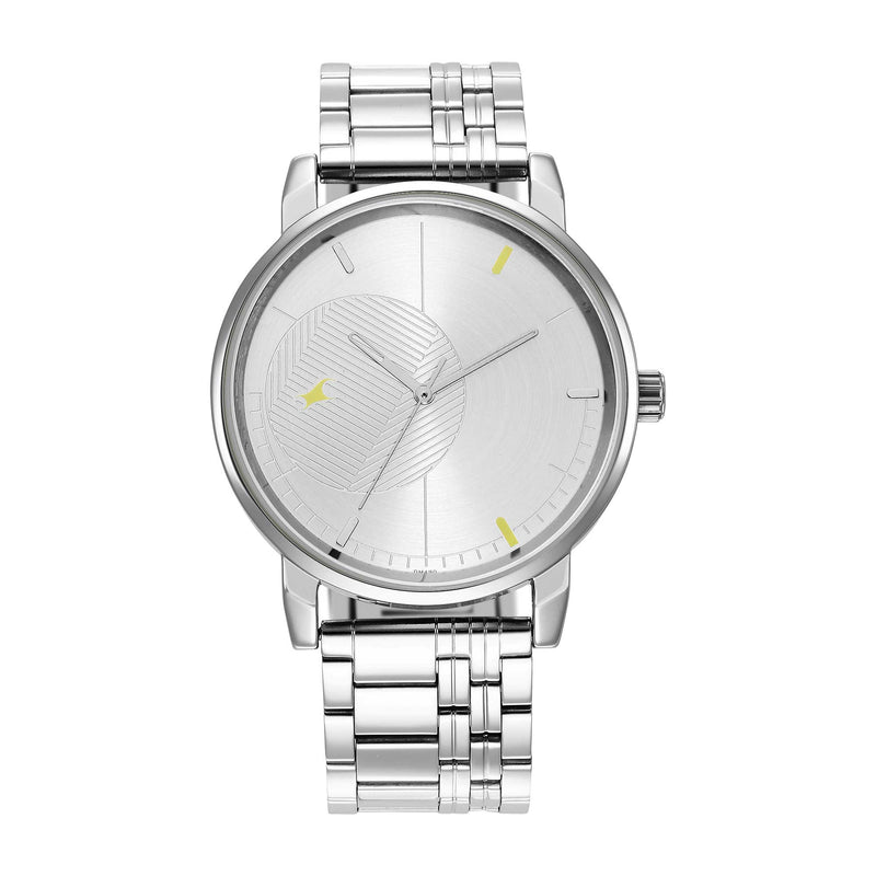 Fastrack Silver Dial Analog Watch for Guys