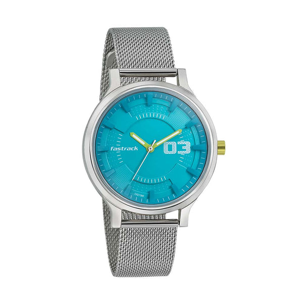 Fastrack Loopholes Blue Dial Analog Watch for Men