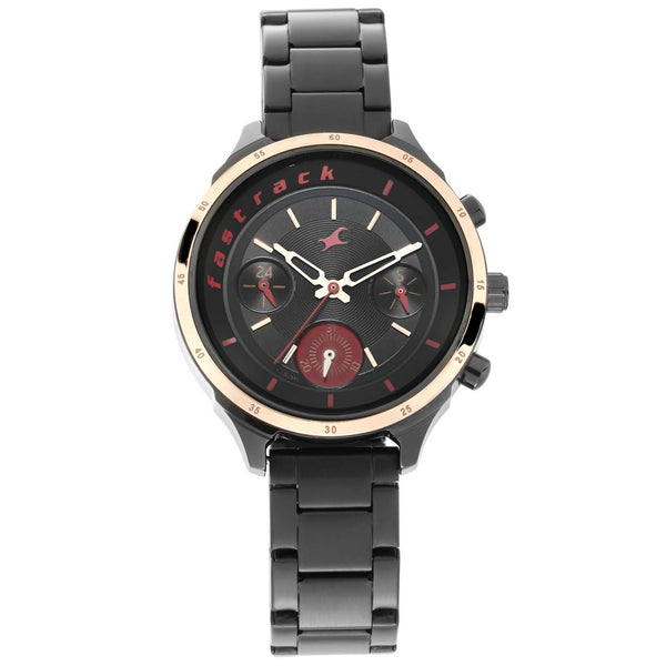 All Nighters From Fastrack - Black Dial Analog Watch for Girls