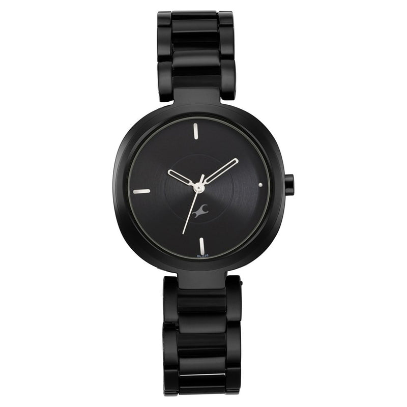 Fastrack Stunners - Black Dial Analog Watch for Girls