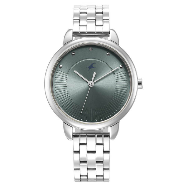 Fastrack Stunners Dial Analog Watch with Silver strap