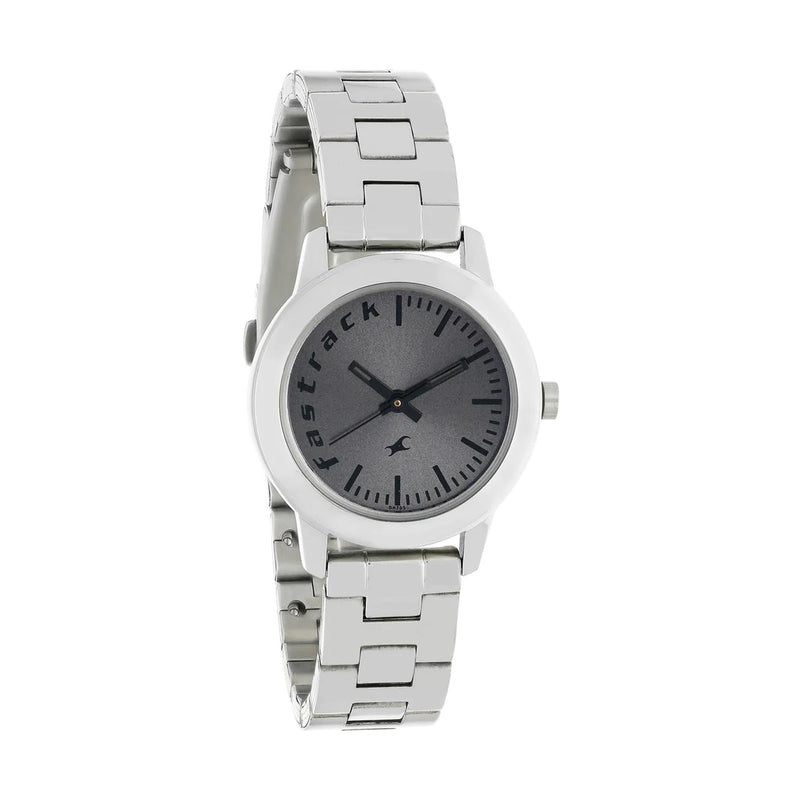 Grey Dial Stainless Steel Strap Watch