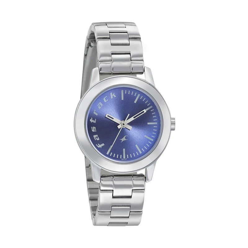 Blue Dial Stainless Steel Strap Watch