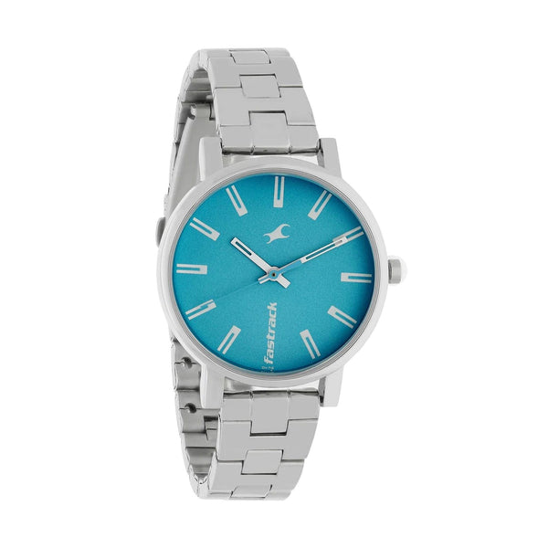 Blue Dial Stainless Steel Strap Watch