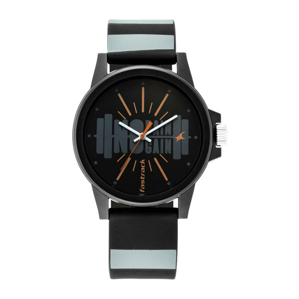 Fastrack FastFit Black Dial Analog Unisex Watch
