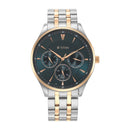 Titan Opulent III Blue Dial Stainless Steel Strap Watch for Men