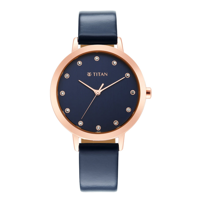 Titan Blue Dial Analog Watch for Women With Free Engraving