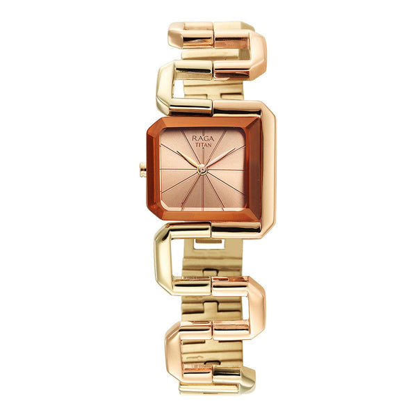 Titan Rose Gold Dial Analog Watch for Women