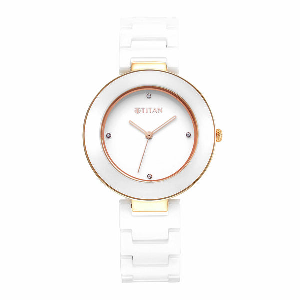 Buy Titan Karishma Men White Analogue Watch NL9151YM01 - Watches for Men  6542716 | Myntra