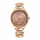 Titan Quartz Analog Watch with Rose Gold Colour Strap for Women
