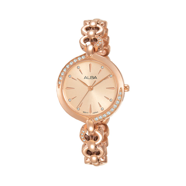 Alba rose gold outlet watch